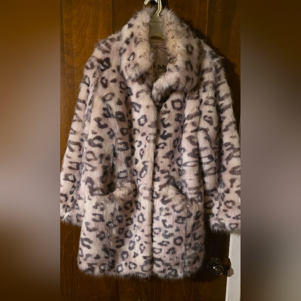 Tyler Boe Pink Leopard Teddy Jacket